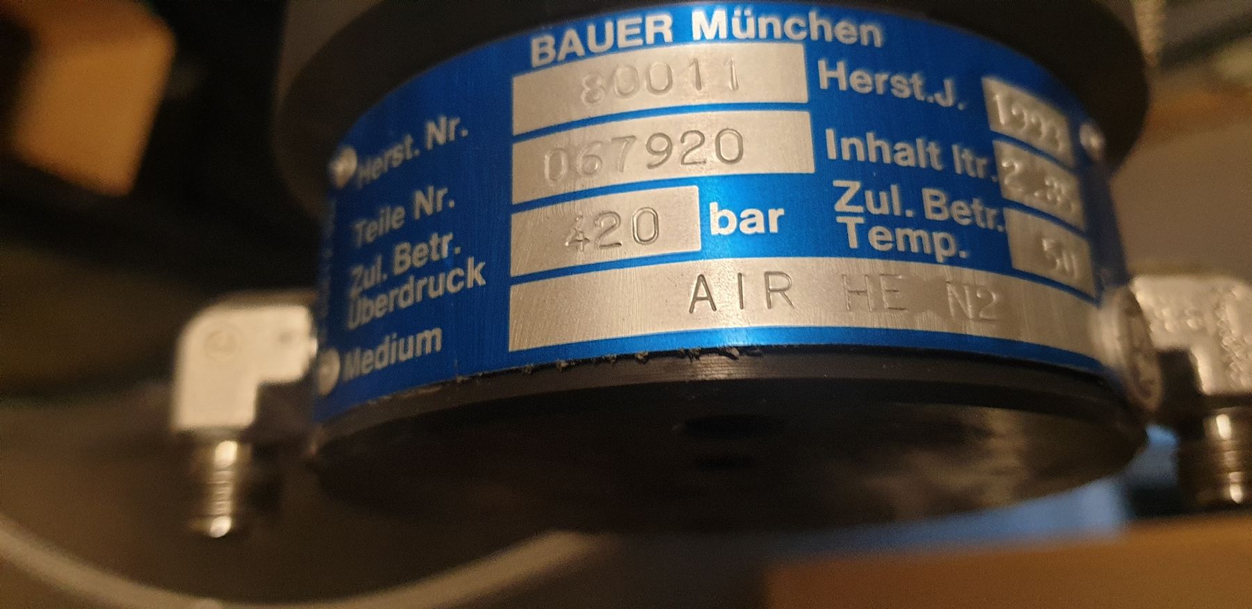 Ventilazione: Bauer Endfilter 400Bar – Usato da Mülligen venduto da Hurum 3