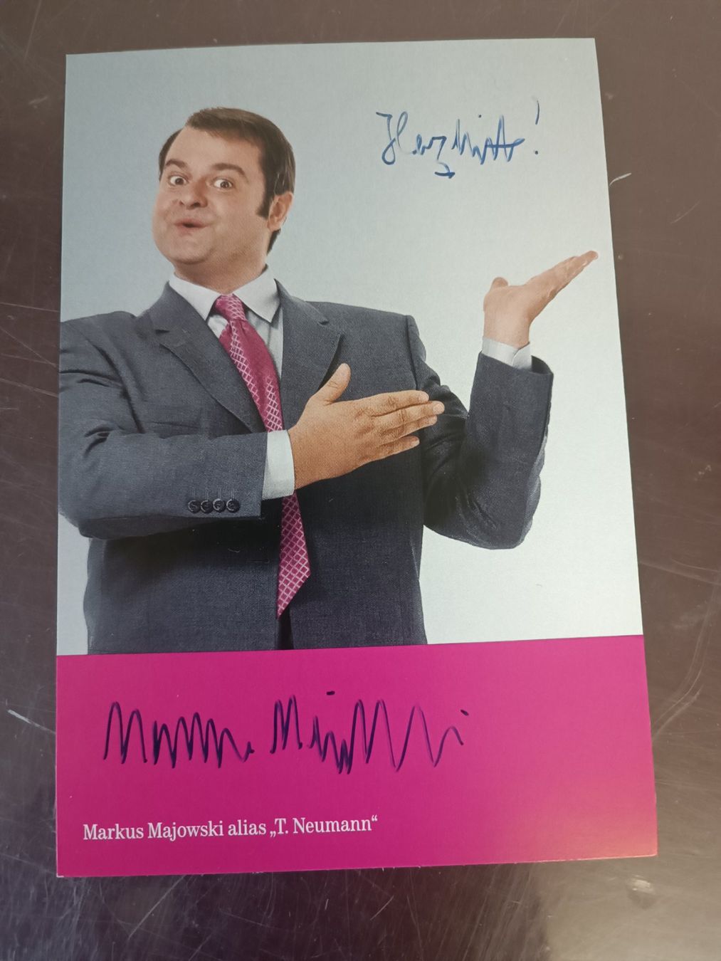 Autografi: Markus Majowski - handsignierte Autogrammkarte – Usato da Menziken venduto da Artographs