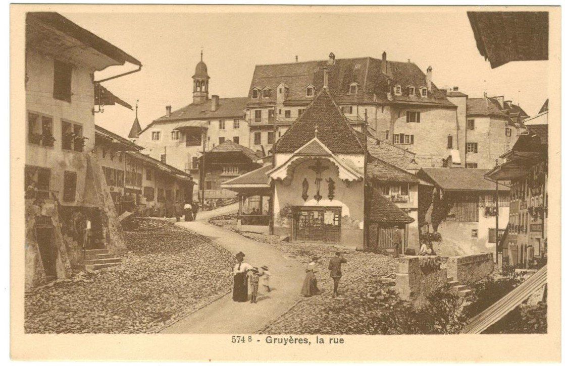 Cartoline postali: AK Gruyères la rue – Usato da Zürich venduto da Tolima194