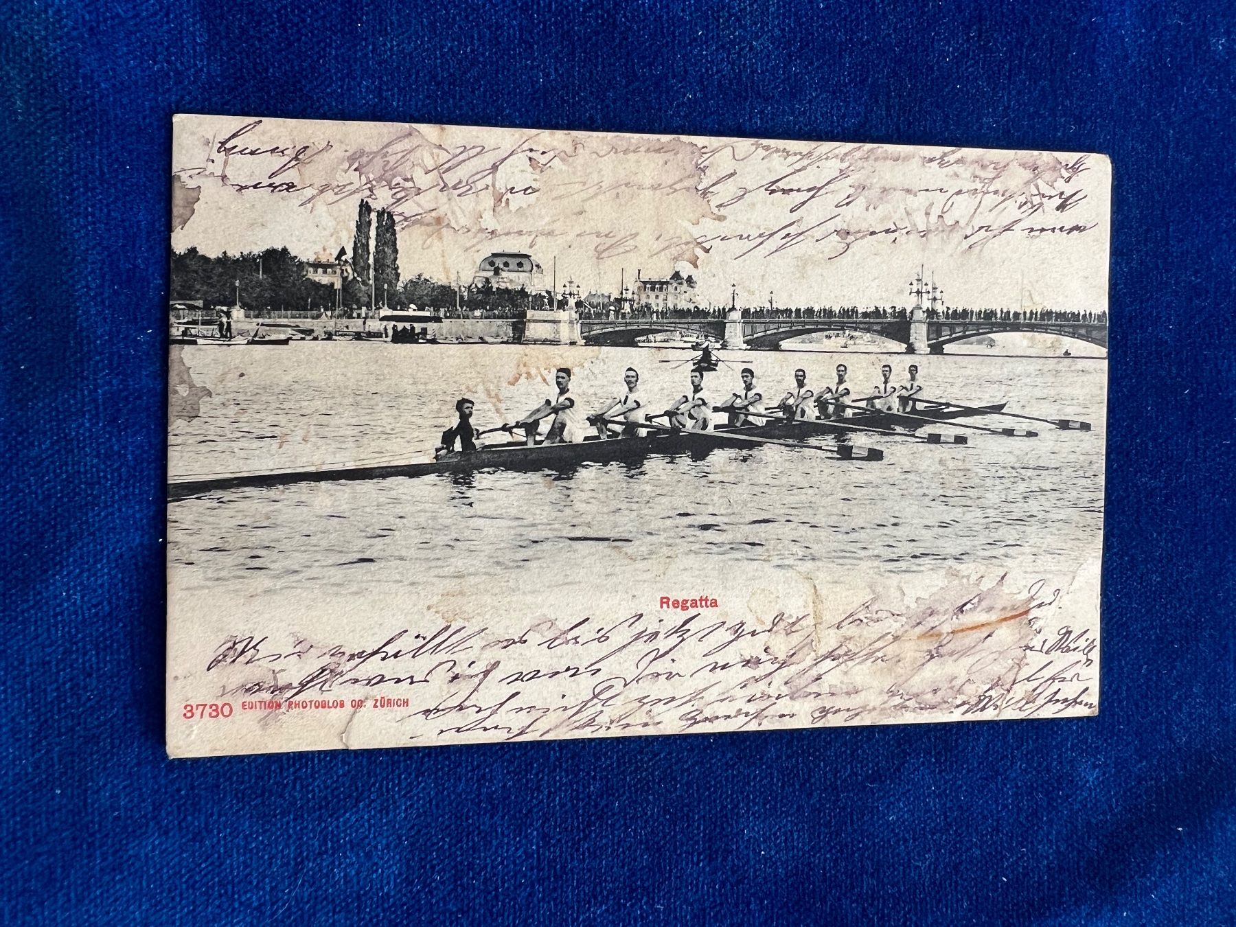 Cartoline postali: Alte Ansichtskarte Regatta, 1905, ungelaufen – Usato da Hermetschwil-Staffeln venduto da militaria-schweiz