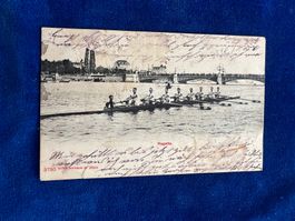 Alte Ansichtskarte Regatta, 1905, ungelaufen
