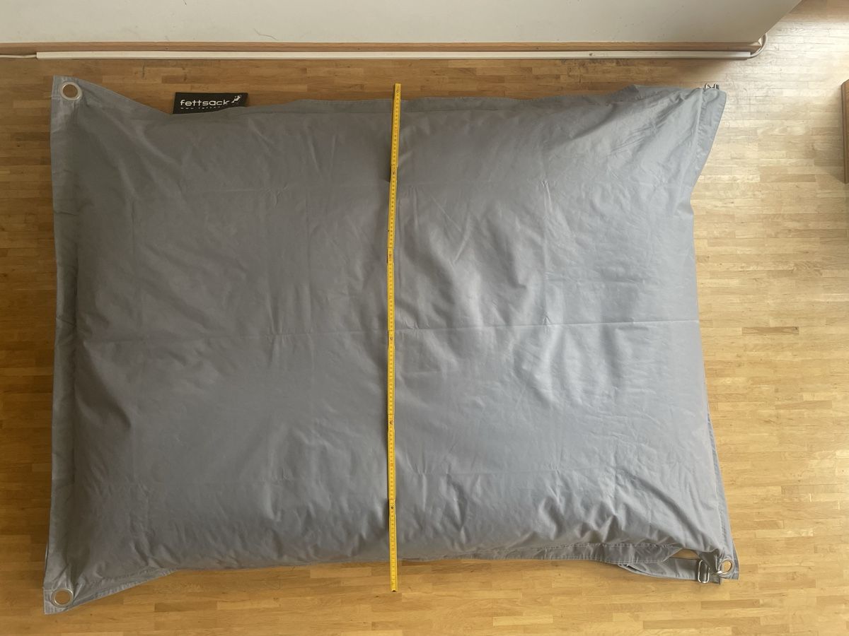 Sessel: Fettsack Deluxe - grauer Sitzsack – Neu (gemäss Beschreibung) aus Zürich von Maxim0357 4