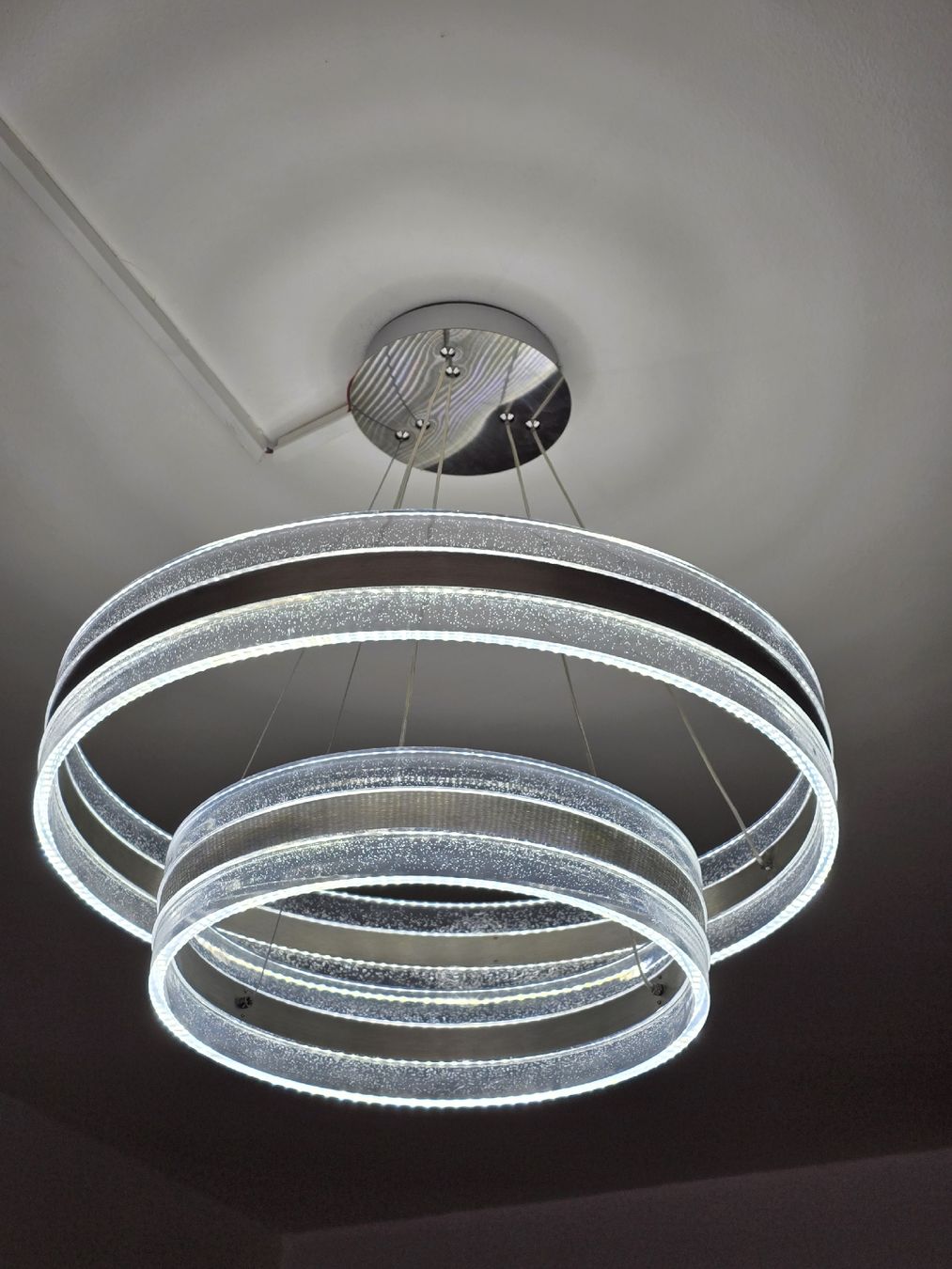 Lampadari & plafoniere: LED Deckenleuchte zwei Ringe chrom Lucanda  – Usato da Rüti ZH venduto da ale_v8cn 2