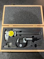 Messwerkzeug Set  mit Holzkoffer gebrauchter Zustand