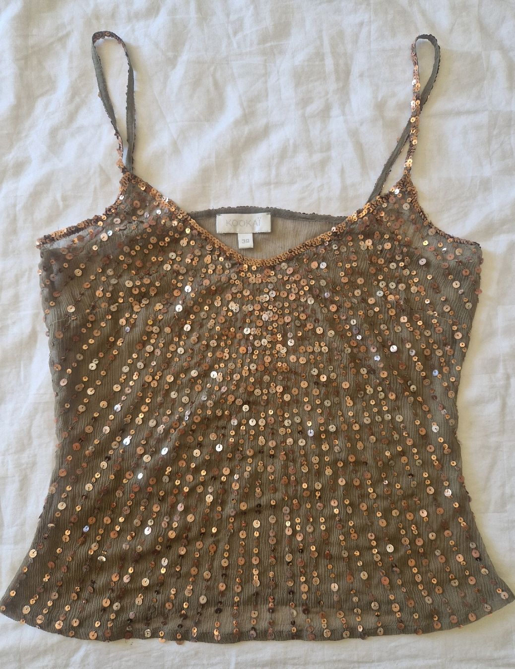 Kookai Top: Seidentop mit Pailetten – Nuovo (secondo la descrizione) da Küsnacht ZH venduto da 2011_ 5