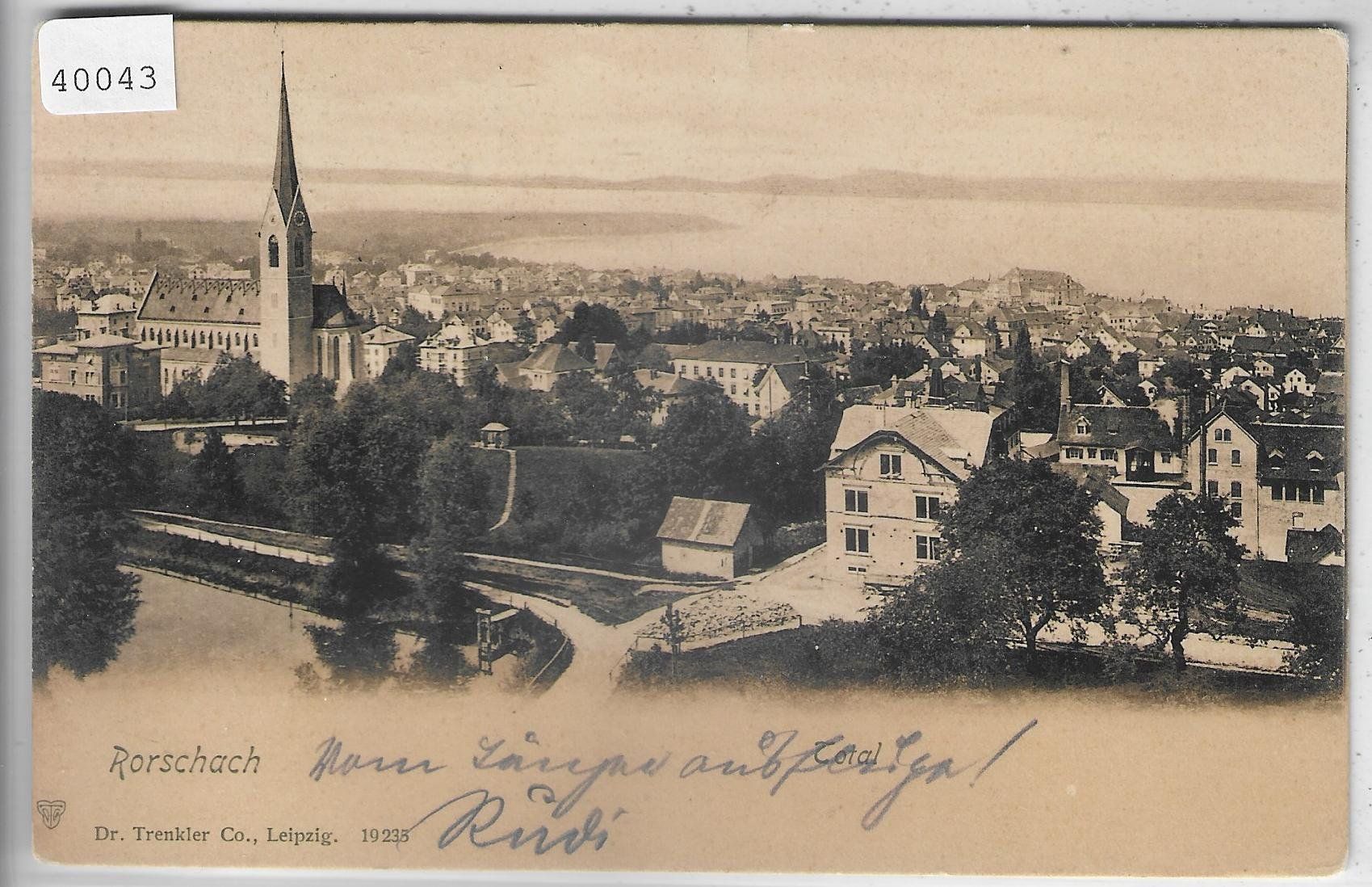 Cartoline postali: Rorschach - Generalansicht 1907 – Usato da Ettingen venduto da Kartenplanet