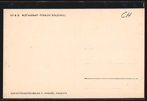 Cartes postales: Celerina, Restaurant-Pension Stazersee i – D'occasion à Berlin par bartko-reher 1