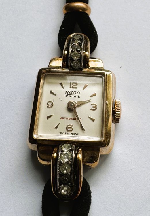 Orologi: HOGA Damenuhr Vintage, Handaufzug, Sammlerstück, Top! – Usato da Hombrechtikon venduto da Oldclock