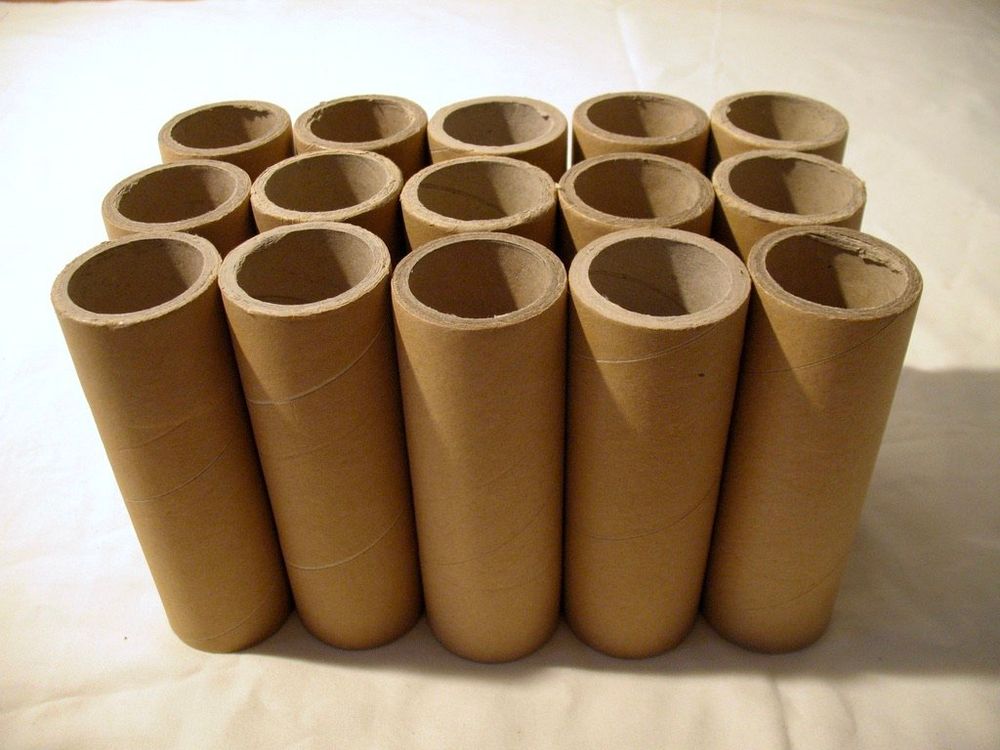 6 Braune Papierröhren Für DIY - Ideal Zum Basteln, Versenden & Für Schulprojekte