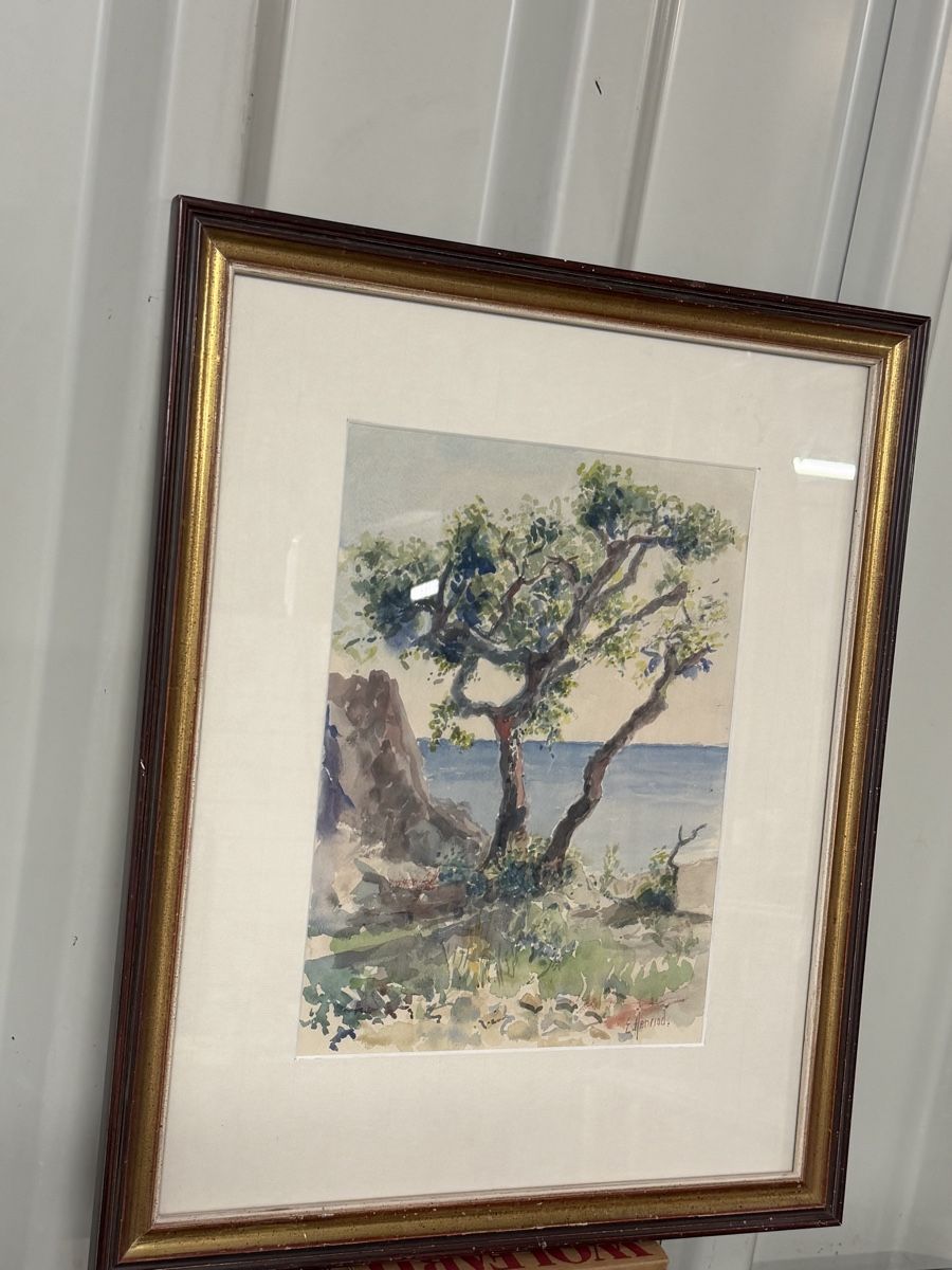 Dipinti: Aquarelle signée  – Usato da montreux venduto da Always-Good