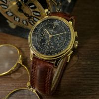 Vintage-Chronograph von Eberhard „MAGIE NOIRE“, vergoldet