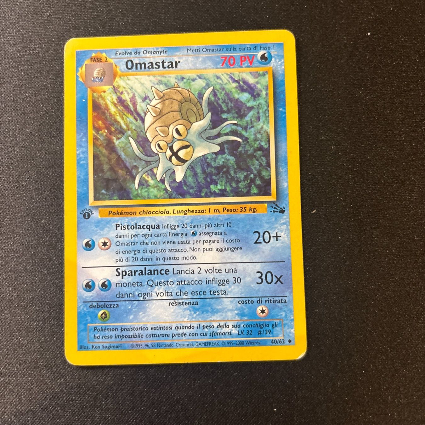 Pokémon Sammelbilder & Trading cards: Pokémon - Omaster 1st Ed. - 40/62 – Gebraucht aus Ambrì von Luk_wnr7
