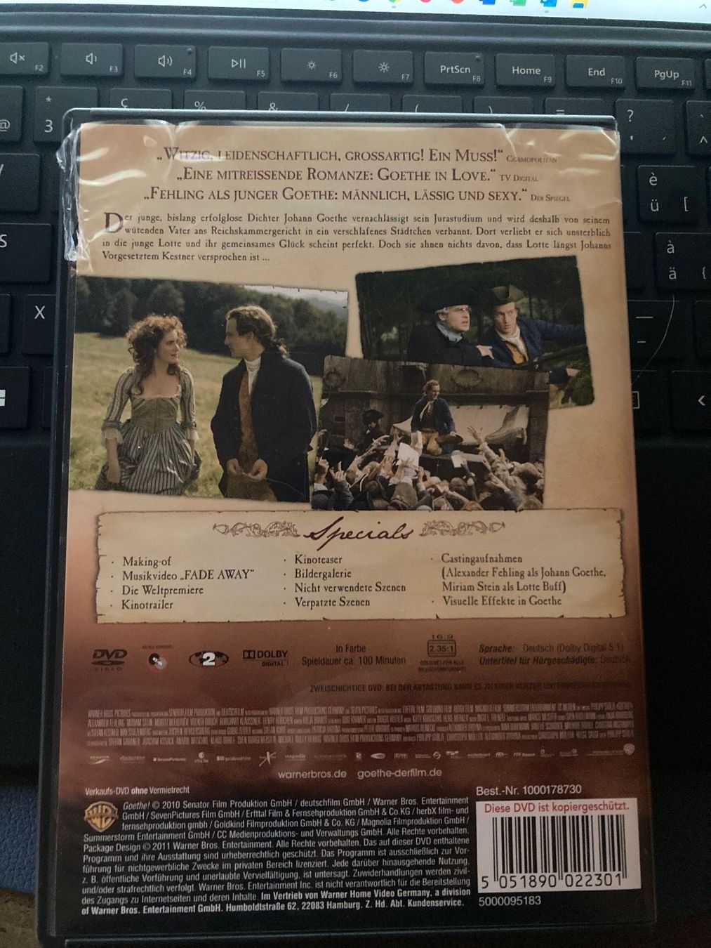 Tutti i DVDs: Goethe - DVD – Usato da Zürich venduto da Ralfli 1