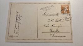 Stabstempel WERMATSWIL (ZÜRICH) auf Ansichtskarte zum neuen 