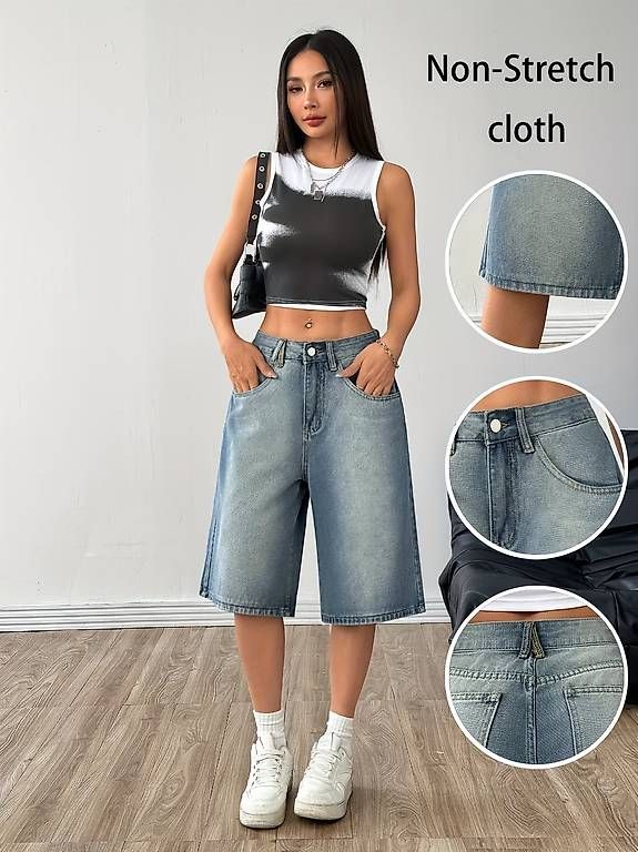 Jeans: Denim Bermuda Shorts – Usato da Lausanne venduto da ais_yxt8 1