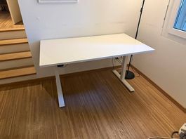 IKEA RODULF Sitz-/Steh-Schreibtisch elektrisch, weiss