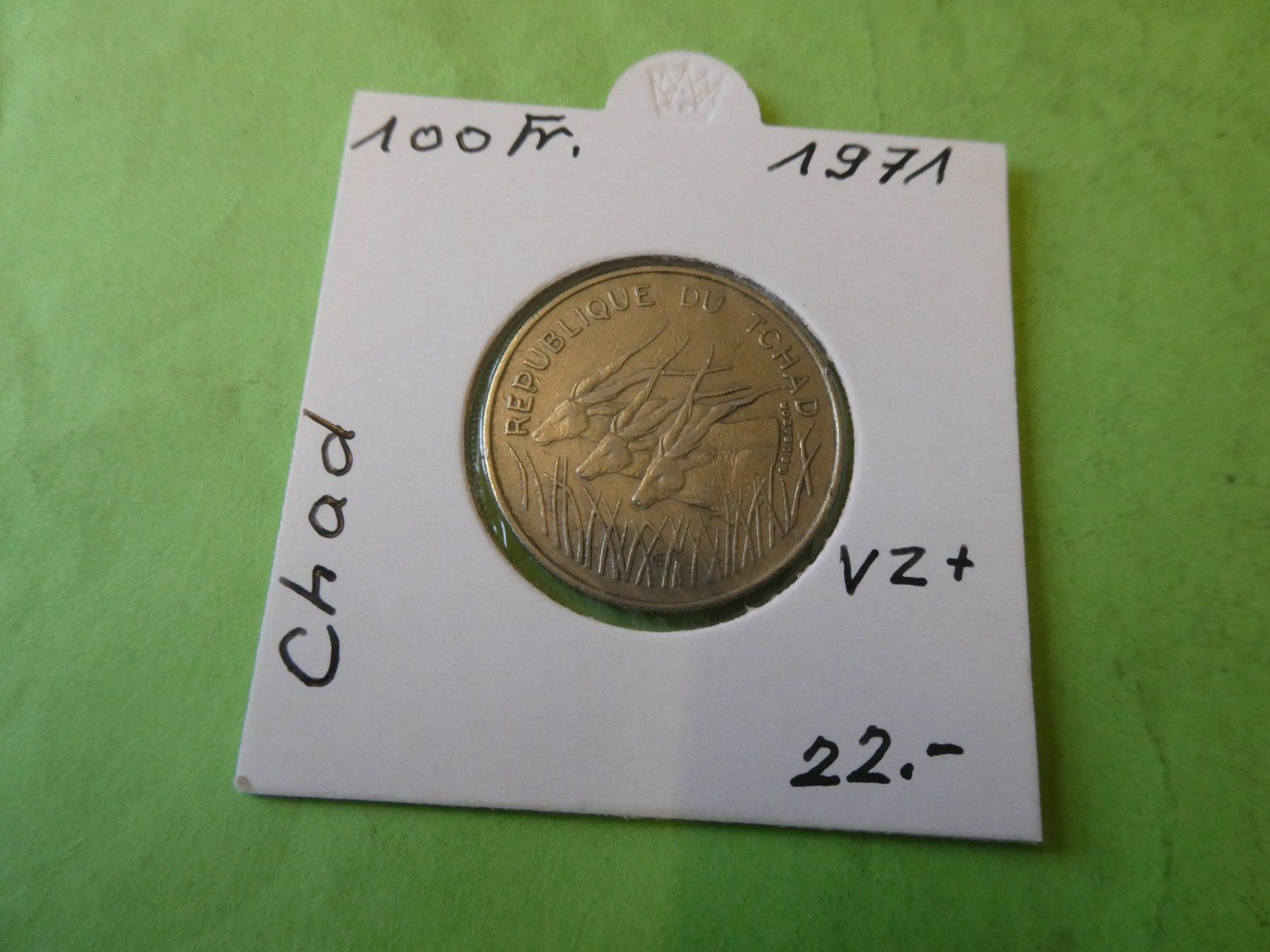 Tutti le monete: Tschad 1971, 100 Francs – Usato da Hinterforst venduto da Rohusri