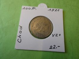 Tschad 1971, 100 Francs