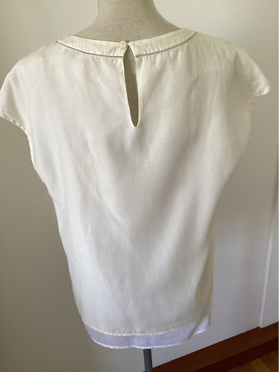 Peserico Camicette: Peserico, Blusenshirt, Gr. 42 dt. – Usato da Salenstein venduto da Esprit57 4
