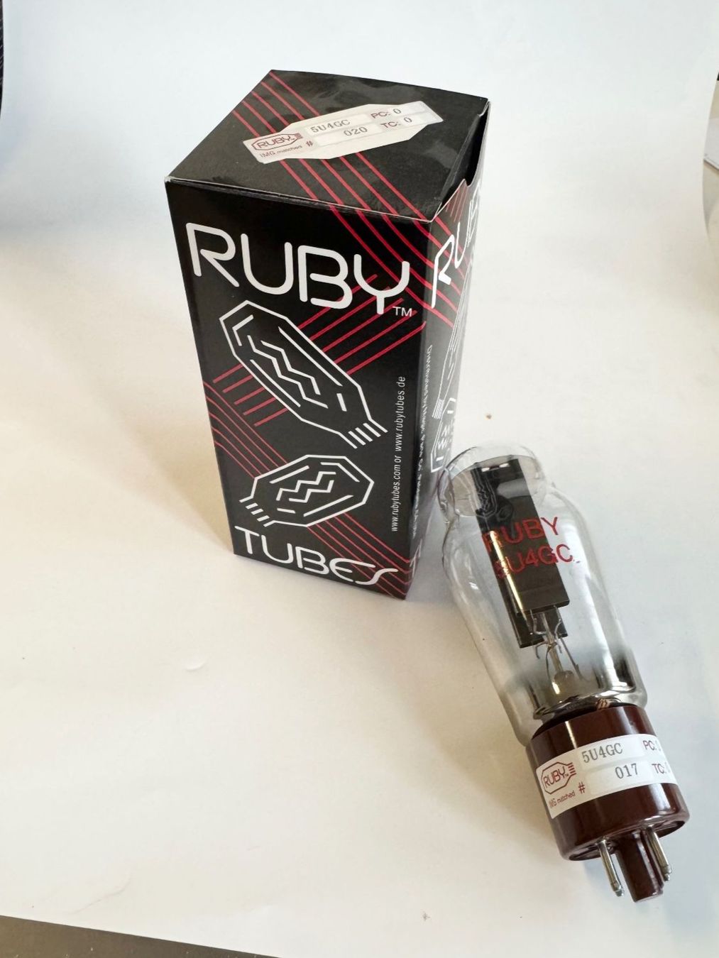 Philips Amplificatori: Ruby Röhre Rectifier ECG 5U4GC – Nuovo e nell'imballaggio originale da Schaffhausen venduto da outlet-music