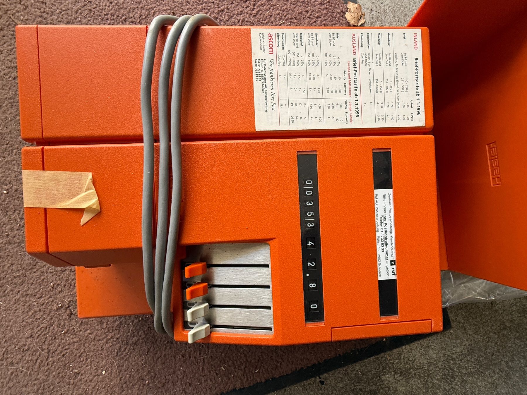 Tutte le macchine: Alte Frankiermaschine aus den 90er – Usato da Fischbach-Göslikon venduto da Joy222