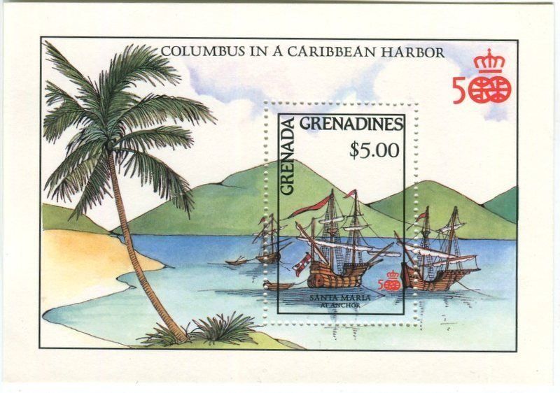 Alle Briefmarken: Block "Schiffe. Kolumbus". Grenada. – Neu und originalverpackt aus Basel von Butsch5