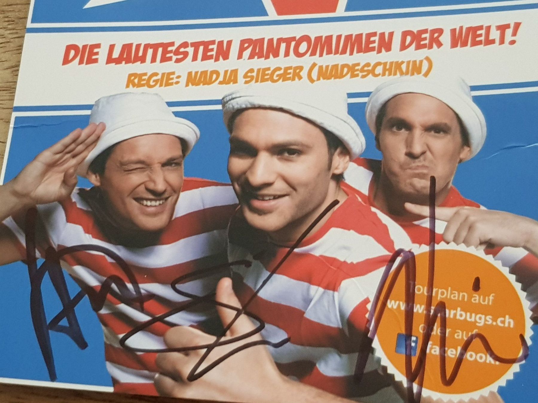 Autografi: Autogramm Karte Starbugs Comedy Humor – Usato da Kappelen venduto da swyder 1