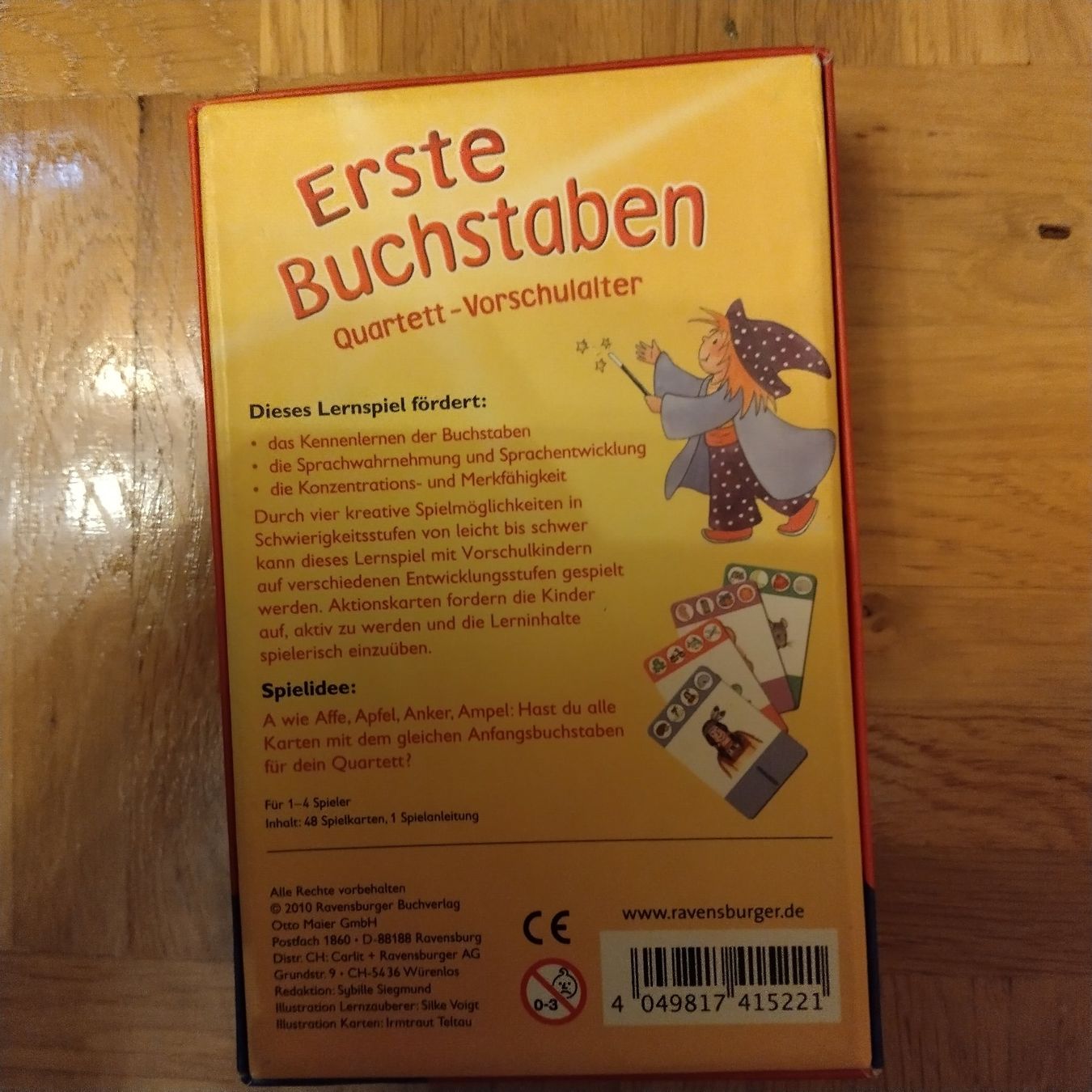 Ravensburger Spiele: Ravensburger Quartett Erste Buchstaben gebraucht – Gebraucht aus Oberdorf NW von niederj 1