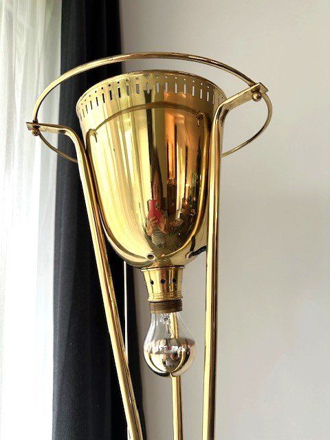Lampen: toLLe MeSSiNg SteHLamPe – Gebraucht aus Winkel von zeho 5