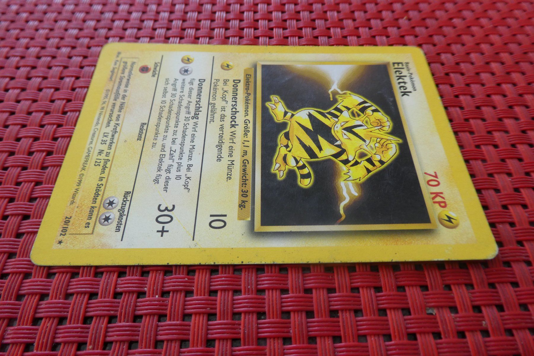 Pokémon Carte collezionabili: Pokémon / ELEKTEK / selten / 20/102 – Usato da Au ZH venduto da Osterhase4 1