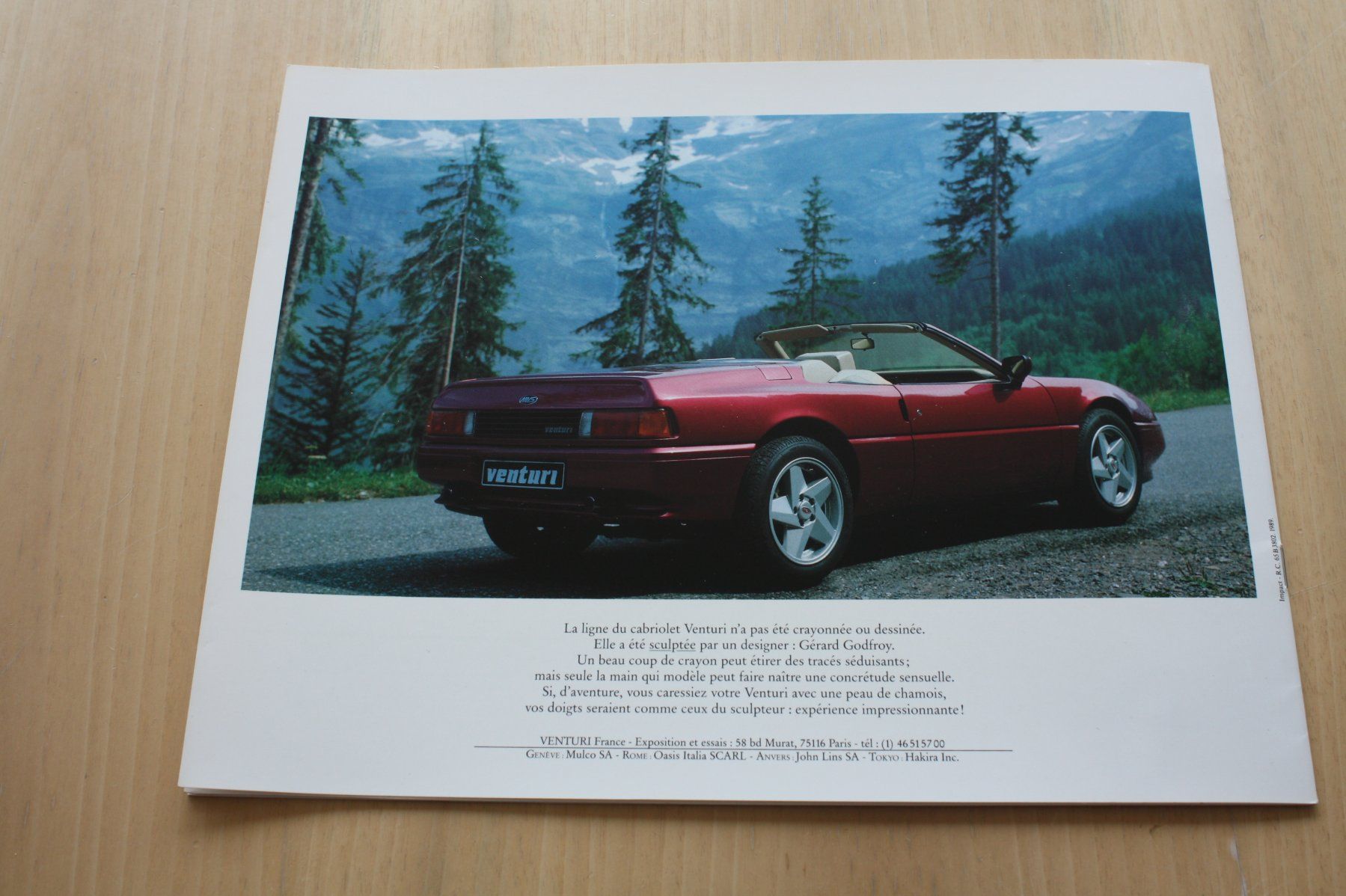 Documenti: Venturi MVS Cabriolet Prestige Prospekt FR – Usato da Wikon venduto da erwin400 7