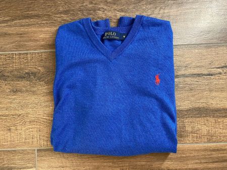 Ralph Lauren Pullover aus Merino-Wolle blau Gr. M