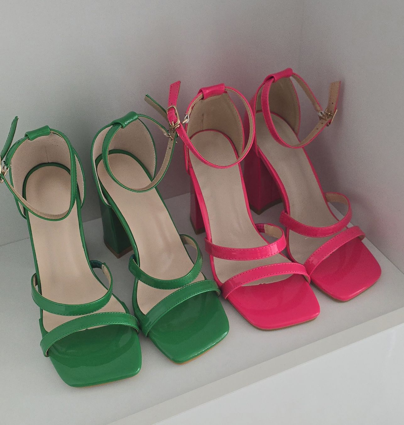 Damenschuhe: Damenschuhe mit Absatz gruen pink gr.37 – Neu und originalverpackt aus Luzern von Kethi_kris1705