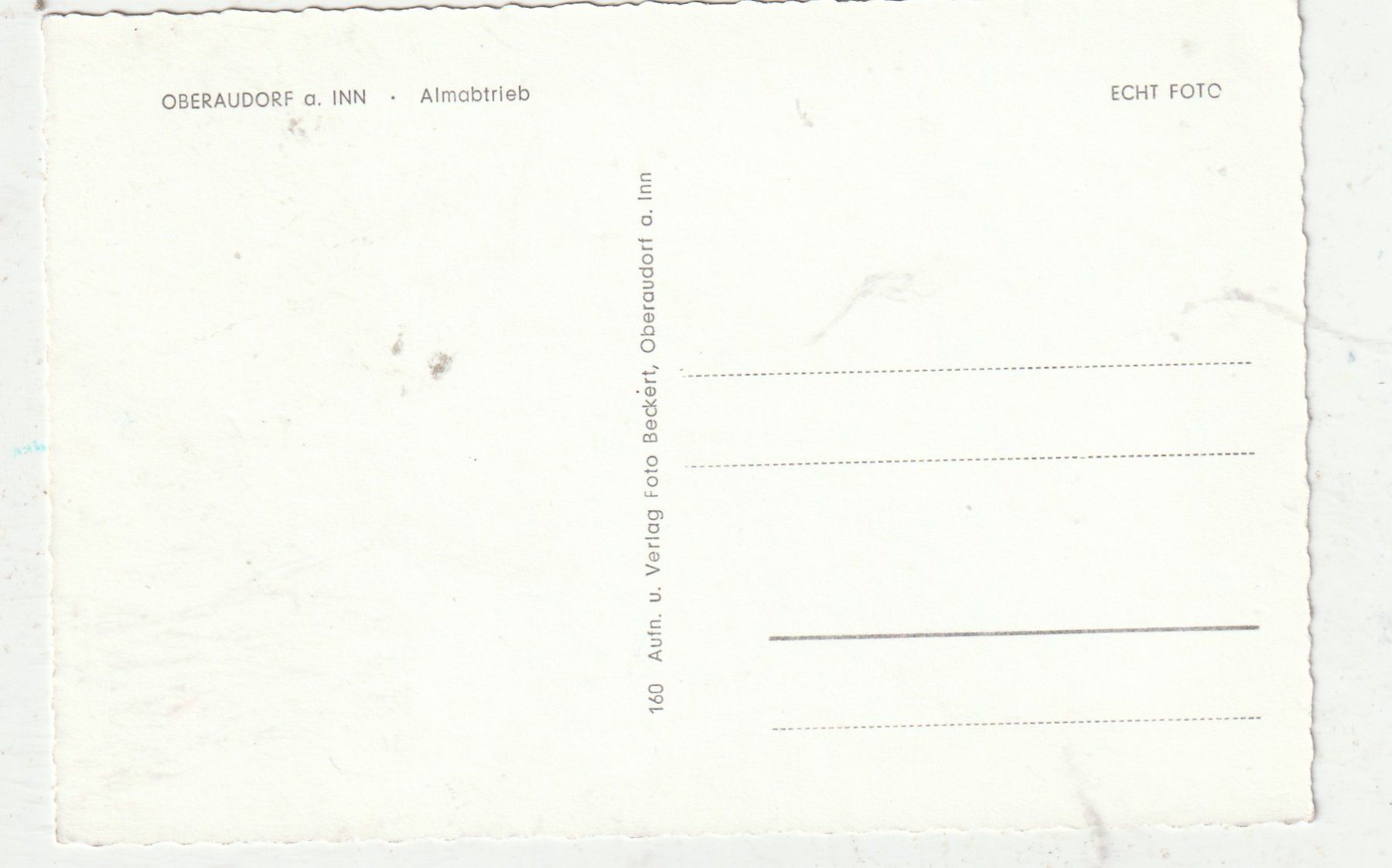 Cartoline postali: Oberaudorf Almabzug – Usato da Lumbrein venduto da made02 1