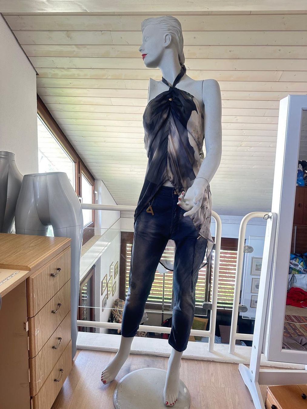 Camicette: Neue Seidenbluse von MARY DEPP – Nuovo (secondo la descrizione) da Neuhausen venduto da Lechasseur 4