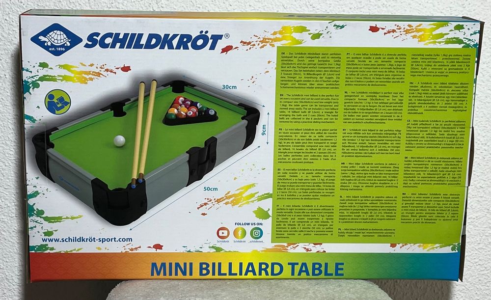 Mini Billiard Tisch Schildkröt | auf Kaufen Ricardo