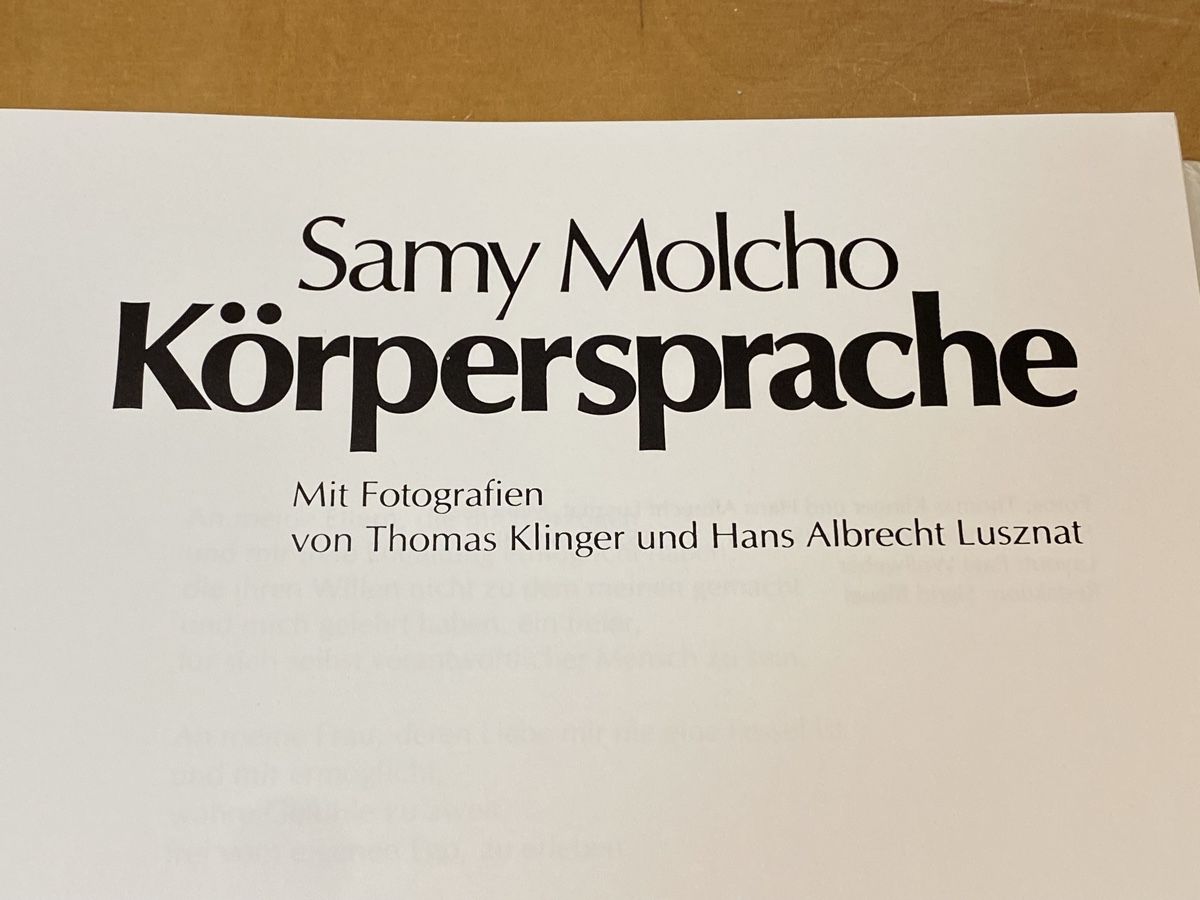 Libri: Buch: Körpersprache von Samy Molcho – Usato da St.Gallen venduto da kingsamas 3