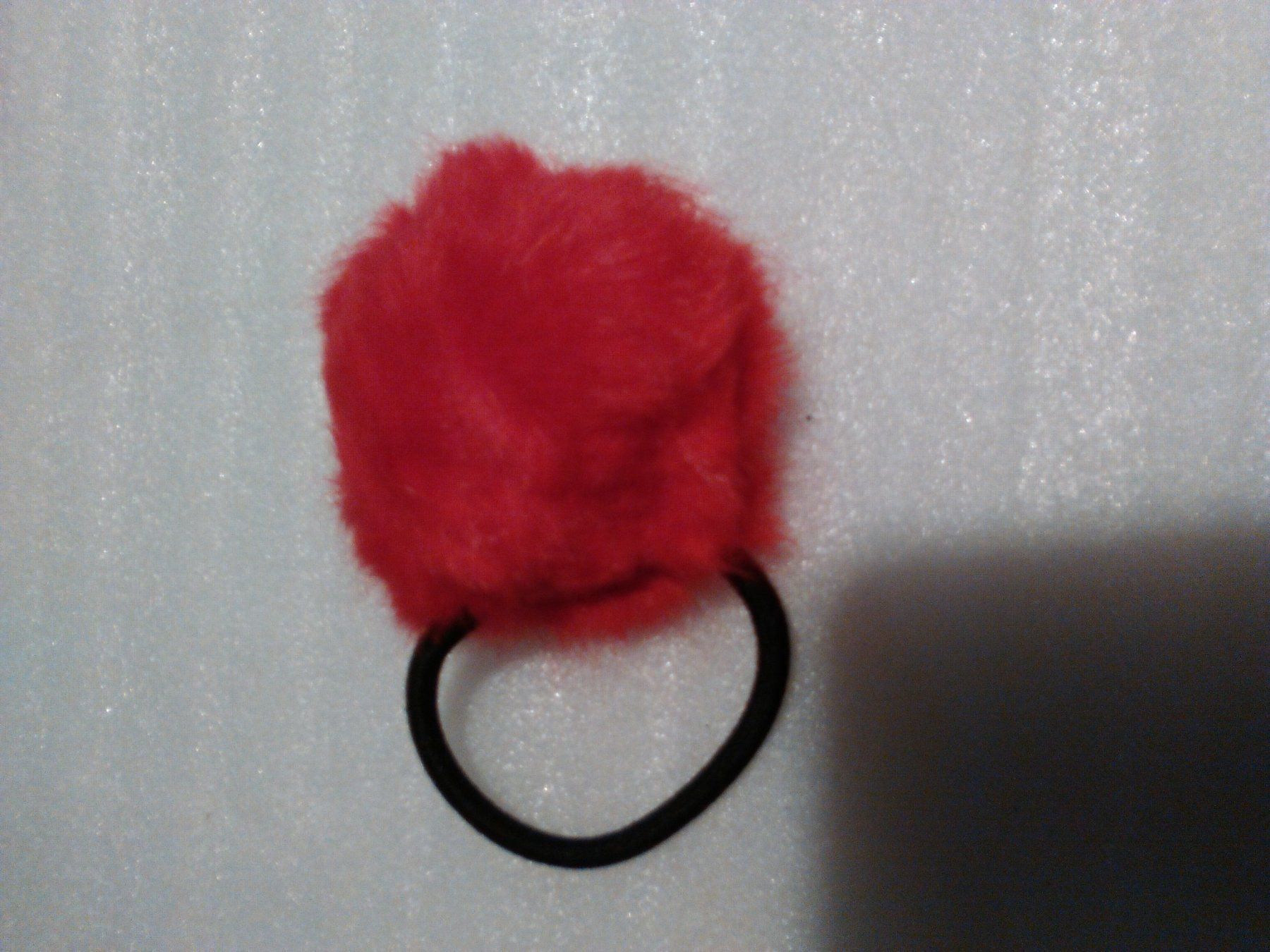 Accessori per capelli: HAARGUMMI;ROT PELZ – Nuovo (secondo la descrizione) da Basel venduto da bijoutrie_4 4