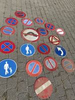 19 Verkehrsschilder Strassensignale gebraucht