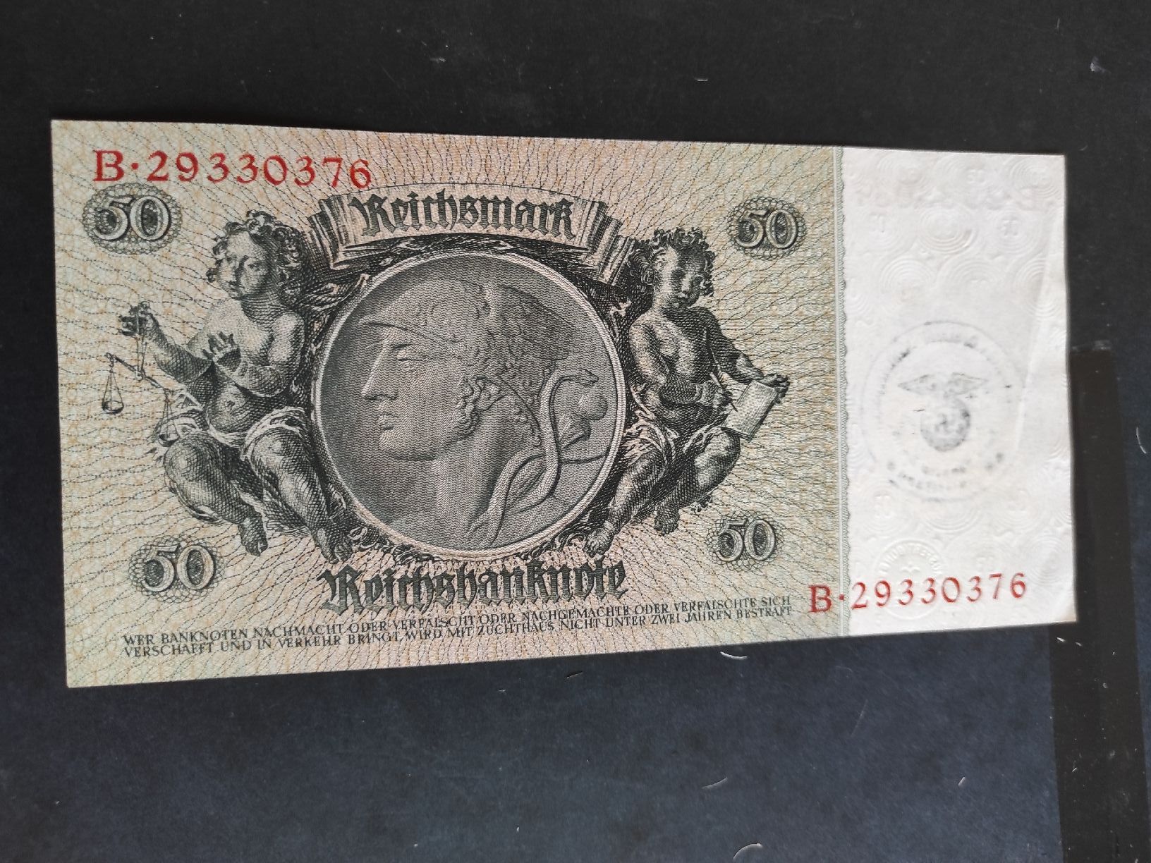 Banconote: 50 reichsmark 1933 – Usato da Couvet venduto da lulul 1