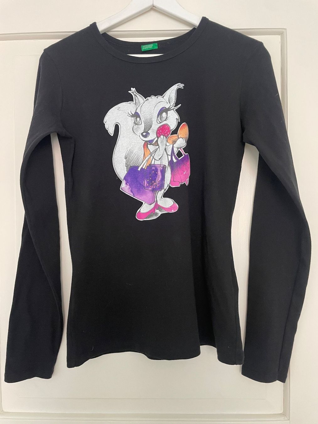 Benetton Camicette, T-shirt & Top: Langarmshirt von Benetton mit Print – Usato da Chur venduto da adien