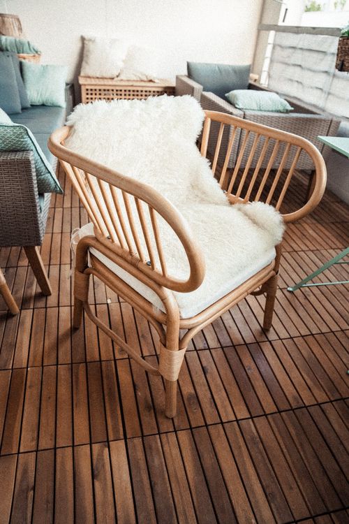 2x Lounge Stühle im Bambus/Boho Stil Kaufen auf Ricardo