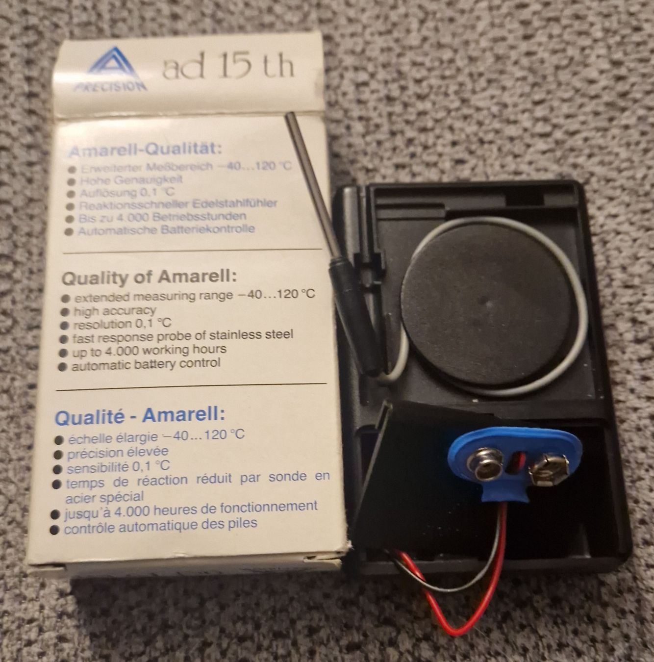 Altro per la casa: "Precision" Electronic Thermometer ama-digit ad 15th – Nuovo (secondo la descrizione) da WALTENSCHWIL venduto da starlette 1