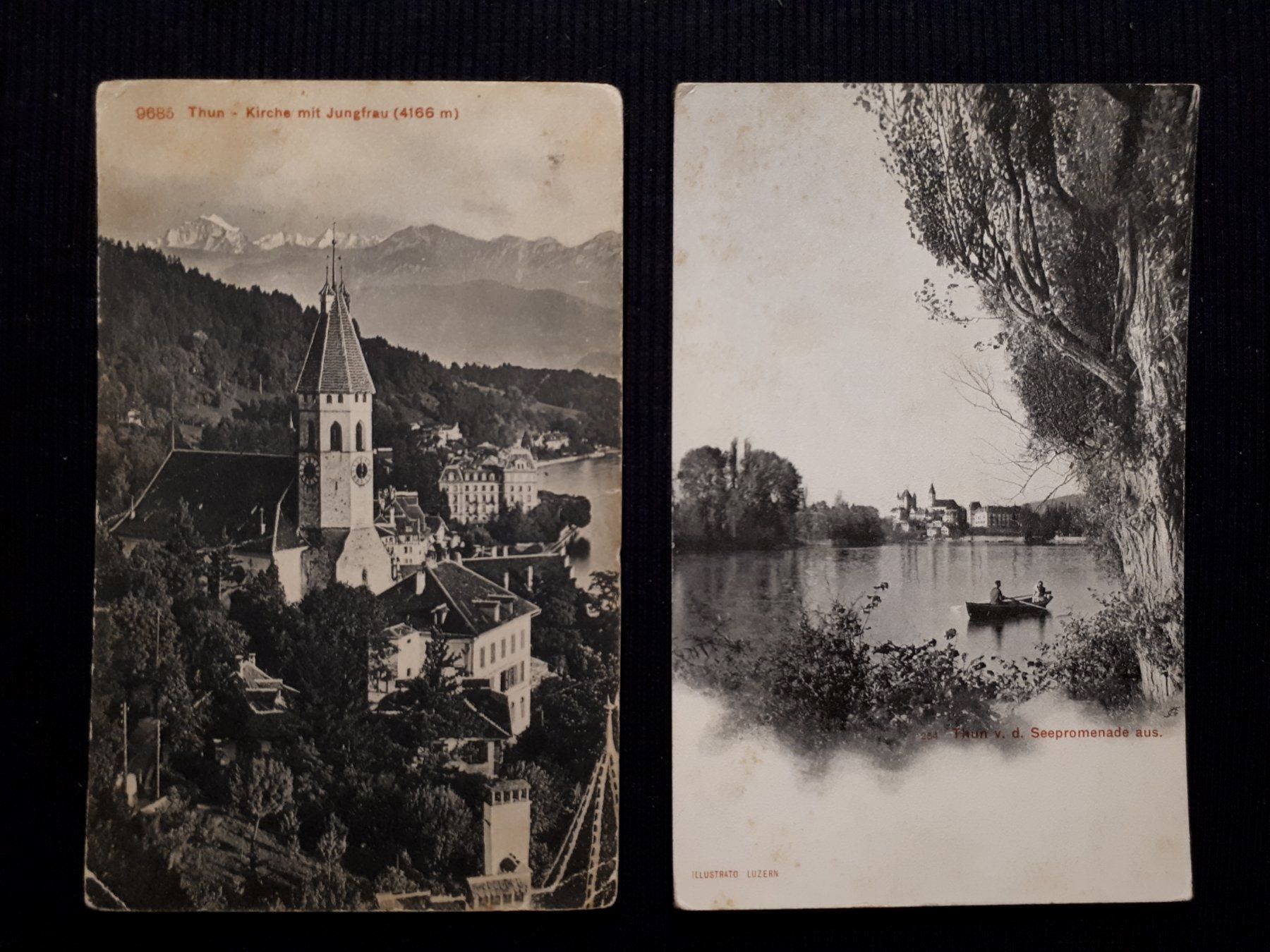 Cartes postales: 2 AK THUN - ALTES ABER MIT MÄNGELN – D'occasion à Ponto Valentino par giorgia06