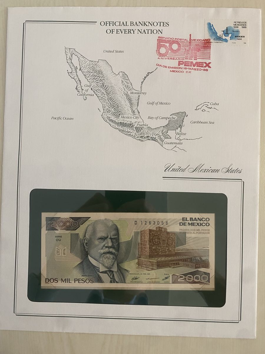 Banconote: Banknotenbrief Mexico – Nuovo (secondo la descrizione) da Muralto venduto da Alex1912