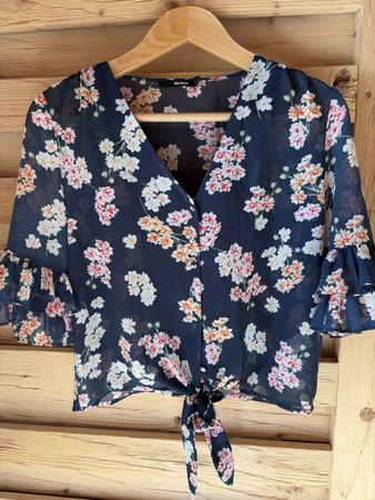 Bluse von Bik Bok Gr. S, florales Muster