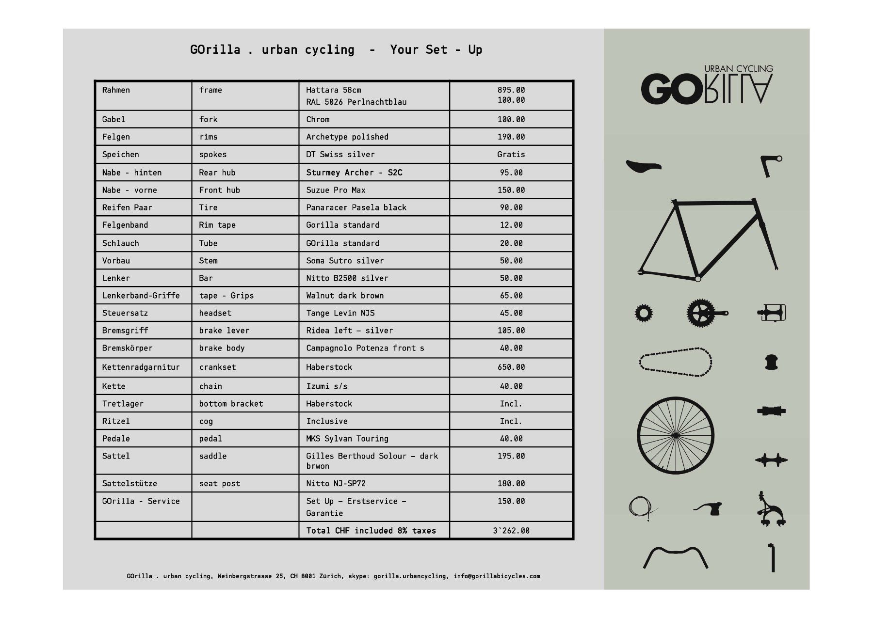 Biciclette: Kultiges Stadtfahrrad Gorilla – Usato da Luzern venduto da LittleSur 5