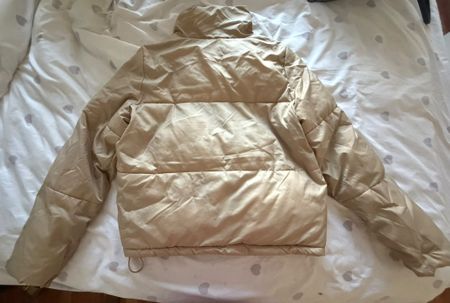 Damen Puffer Jacke Beige Farbe wie neu