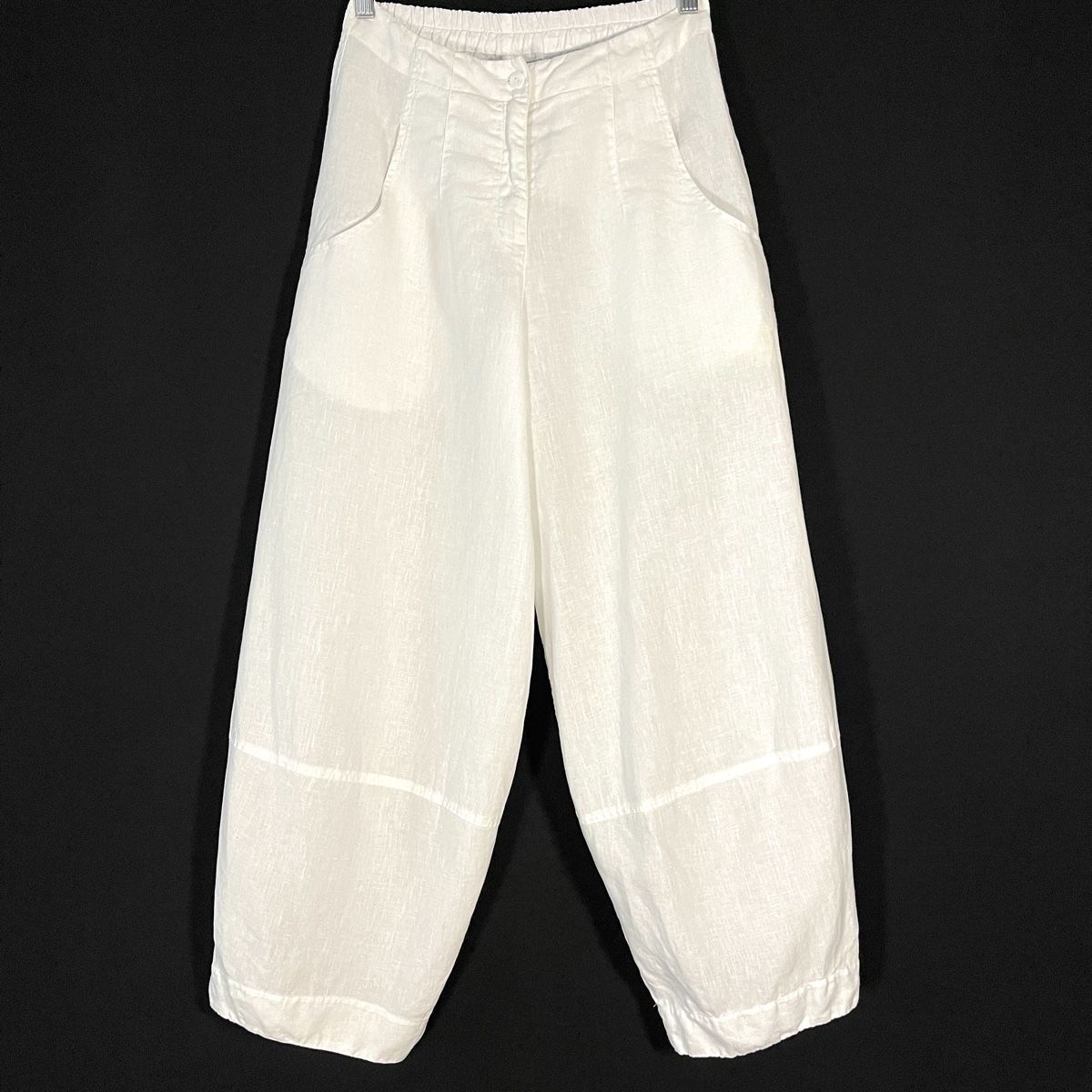 Grizas Pantaloni: GRIZAS White Linen Pants – Nuovo (secondo la descrizione) da Freienbach venduto da Avviivva_Shop