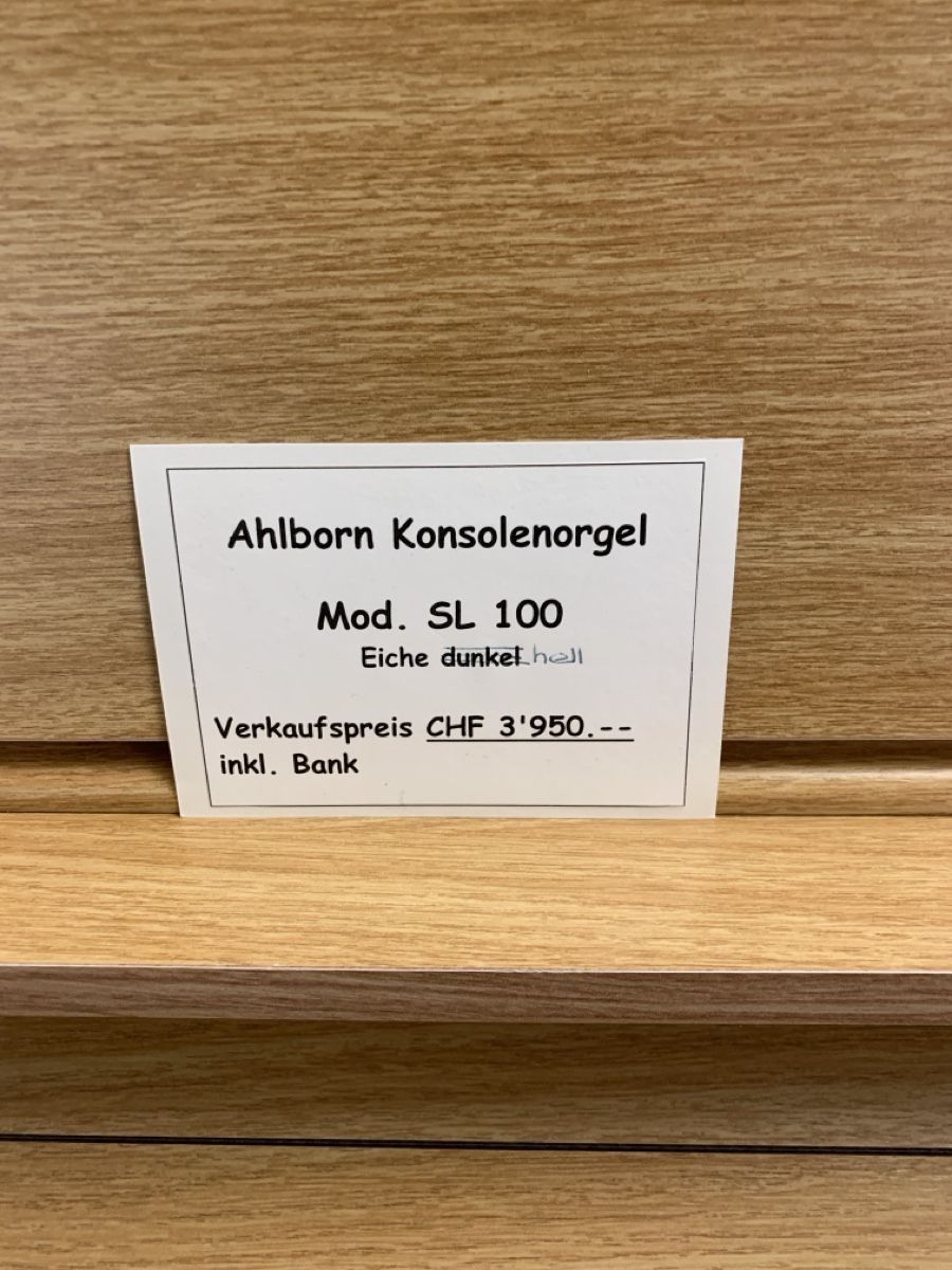 Strumenti musicali: Ahlborn Konsolenorgel SL 100 – Nuovo (secondo la descrizione) da Niederhasli venduto da Musikhaus-Ammann 2